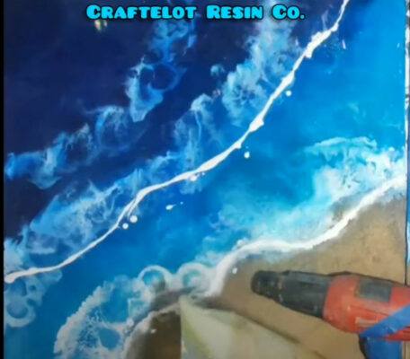 ocean resin art