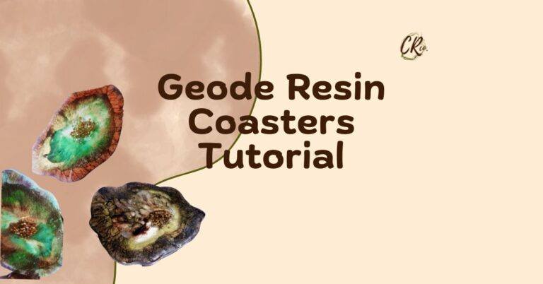 geode resin coaster tutorial
