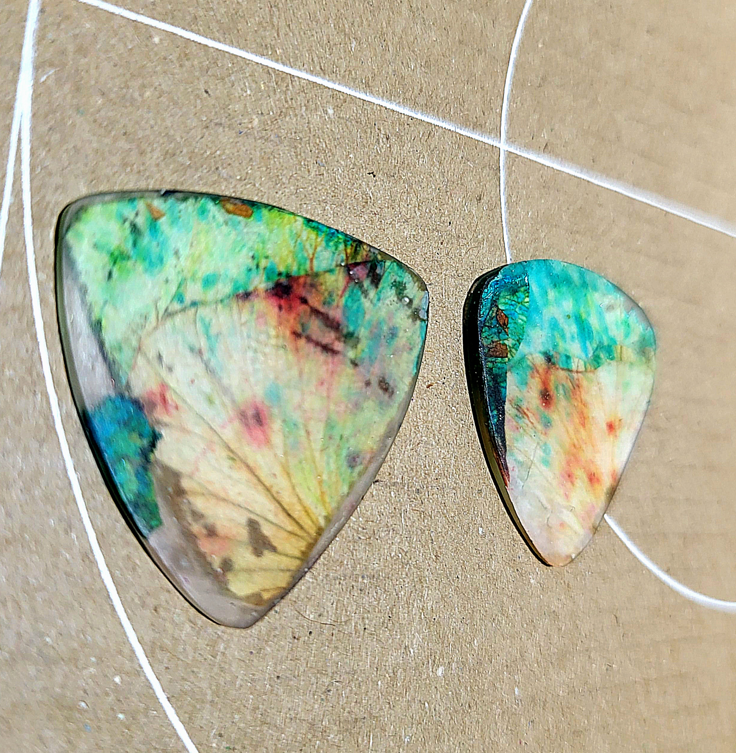 real rose petal guitar picks