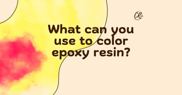 what can you use to color epoxy resin