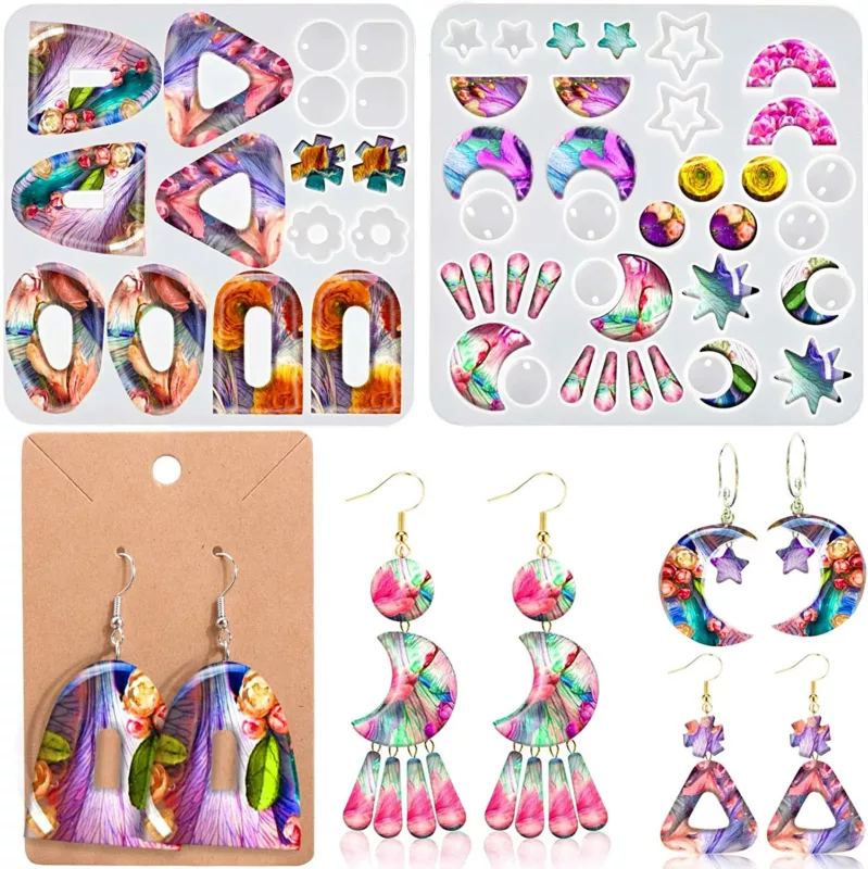 Barborui Resin Earrings Molds Kit