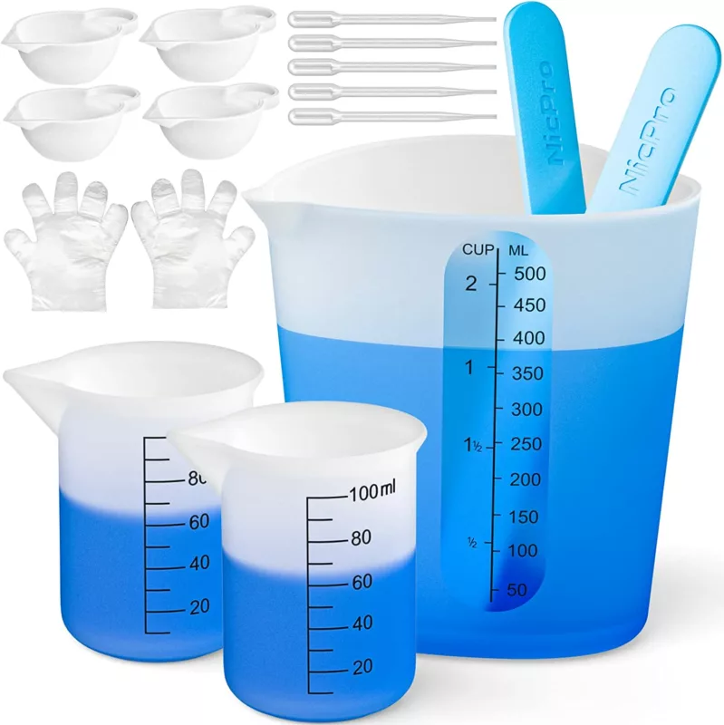 nic pro resin art measuring cup set