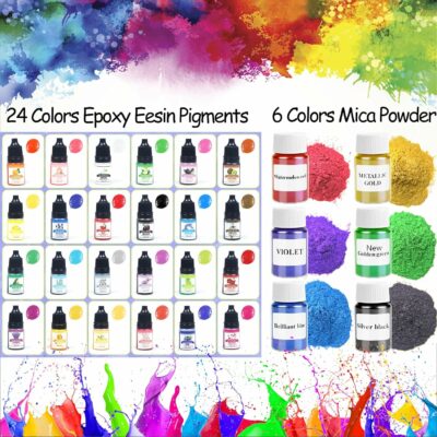 Pmbqifay Resin kit review pigments and mica