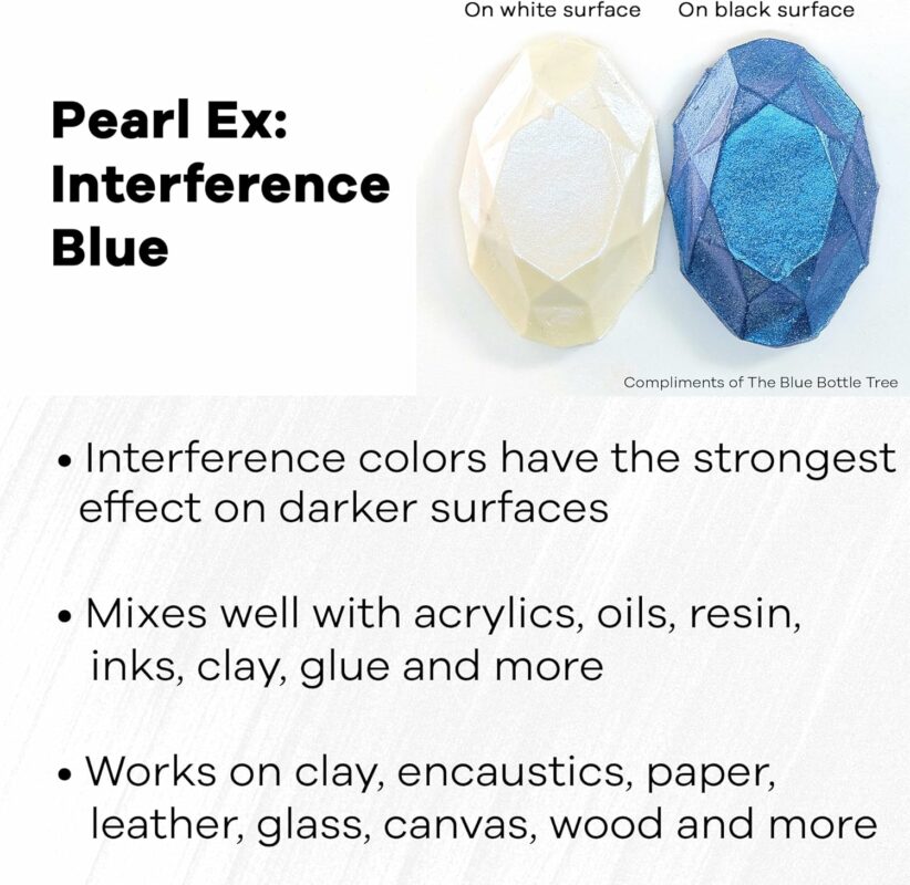 interference blue pearl ex pigment powders